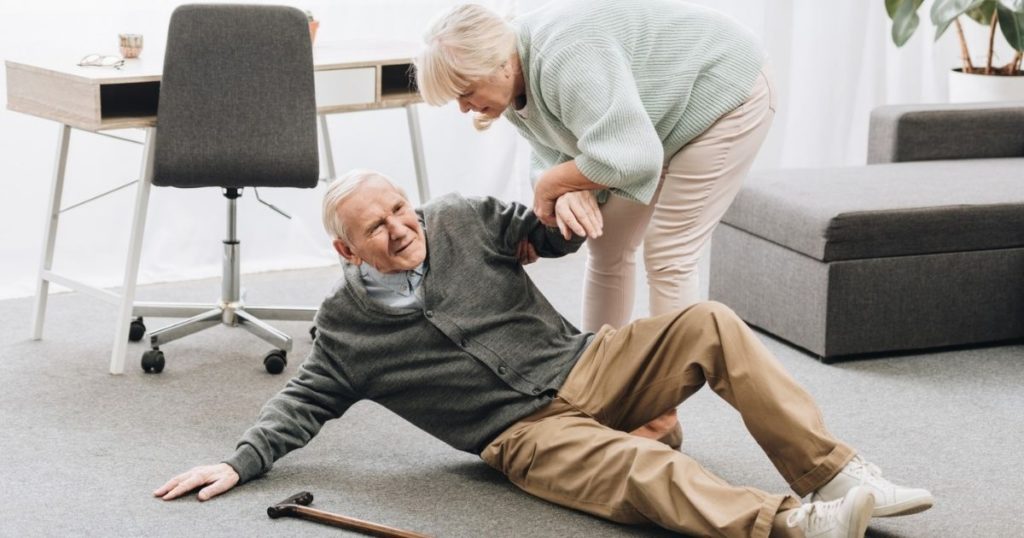 Fall prevention measures can keep this scenario from happening.
