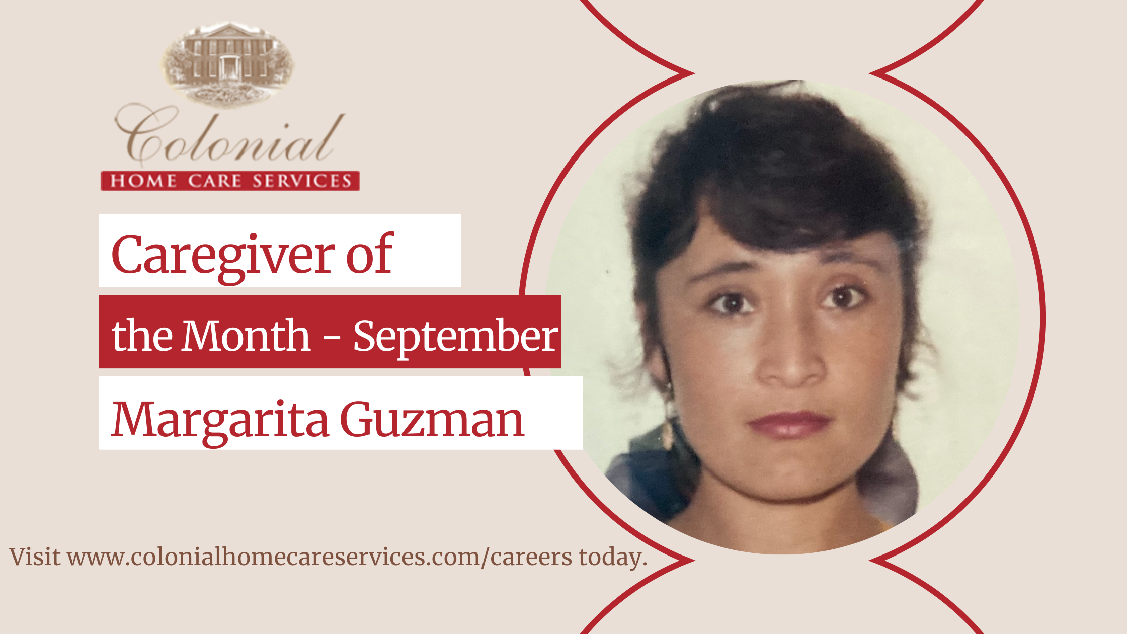 Caregiver of the Month - September 2022 - Margarita Guzman
